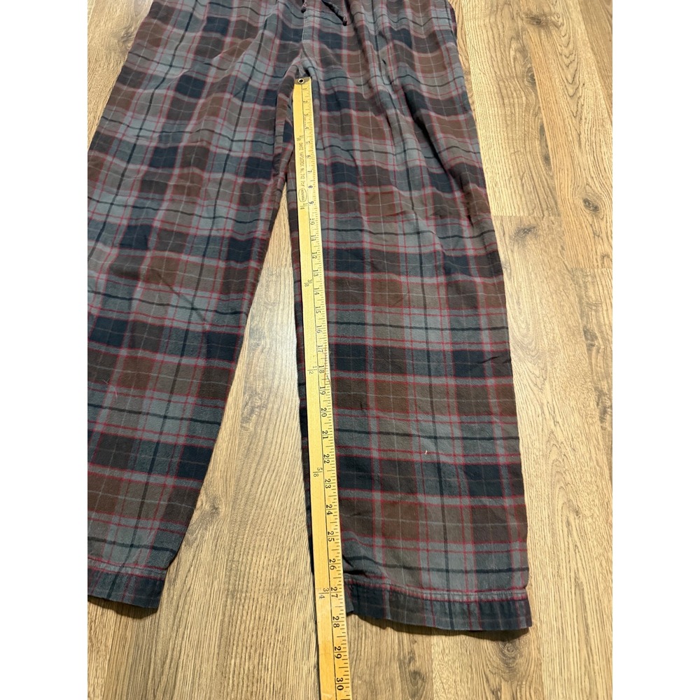 REI Pants Mens Size M Gray Pajama Plaid Organic Cotton Sleepwear - Picture 8 of 9